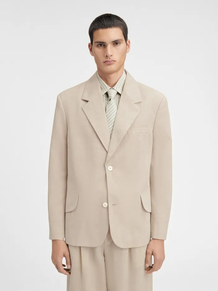 JACQUEMUS Coats and Jackets Soft Blazer Beige 8211 Men