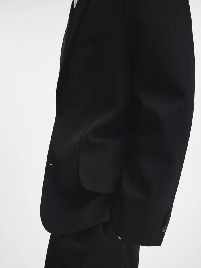 JACQUEMUS Coats and Jackets Soft Blazer Jacquard Pinstripe Black 8211 Men