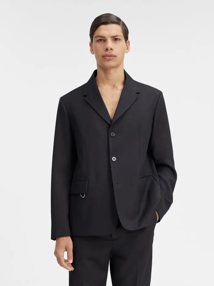 JACQUEMUS Coats and Jackets Square Blazer Black 8211 Men