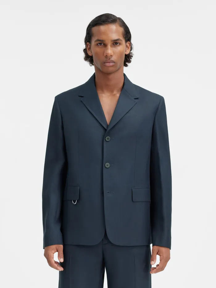 JACQUEMUS Coats and Jackets Square Blazer Dark Navy 8211 Men