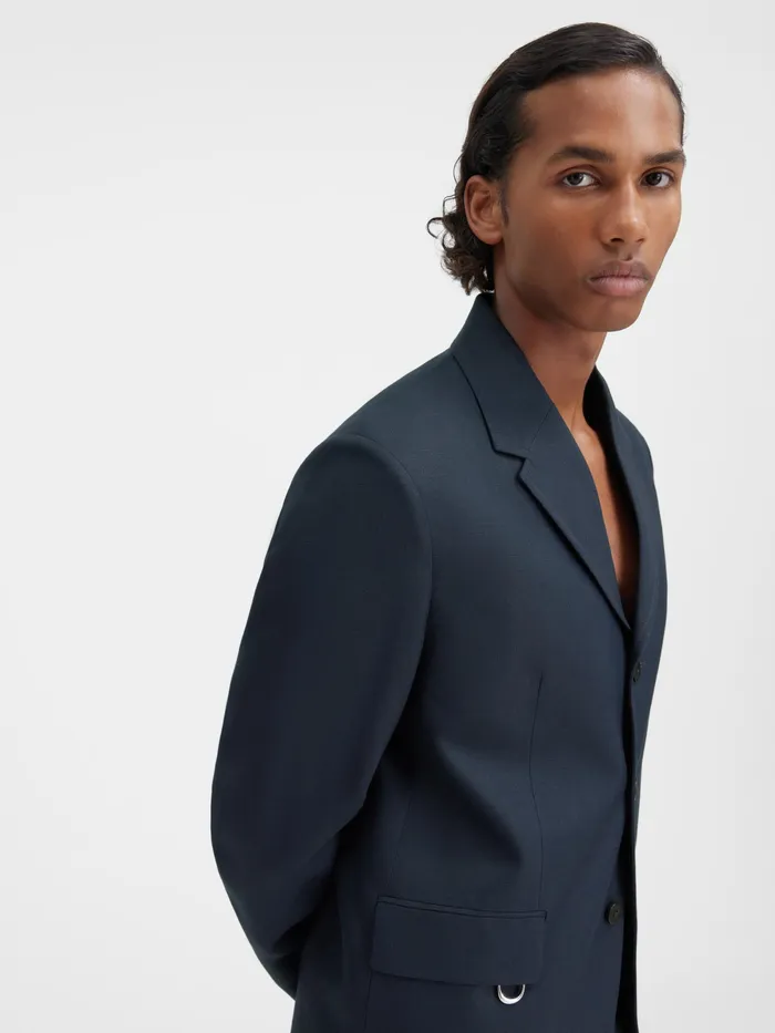 JACQUEMUS Coats and Jackets Square Blazer Dark Navy 8211 Men