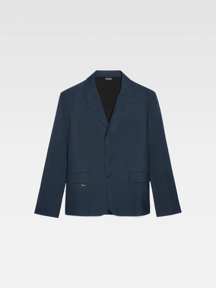 JACQUEMUS Coats and Jackets Square Blazer Dark Navy 8211 Men