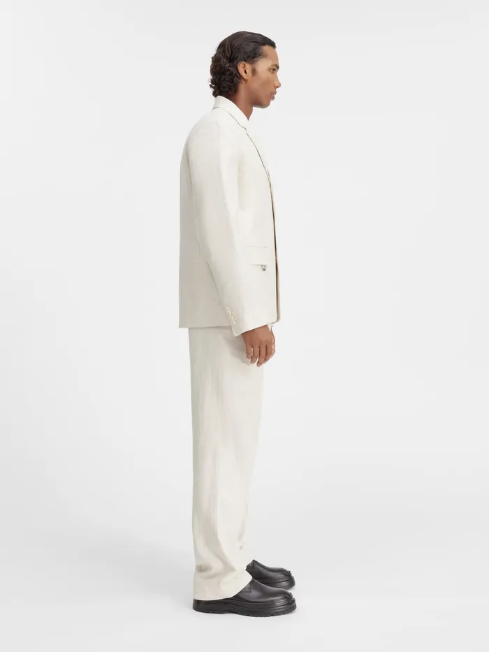 JACQUEMUS Coats and Jackets Square Blazer Light Beige 8211 Men