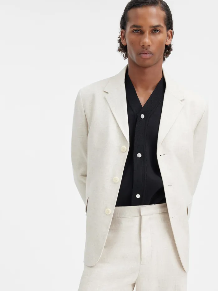 JACQUEMUS Coats and Jackets Square Blazer Light Beige 8211 Men