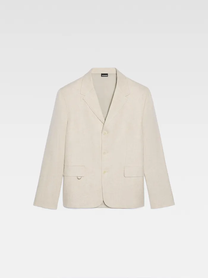 JACQUEMUS Coats and Jackets Square Blazer Light Beige 8211 Men