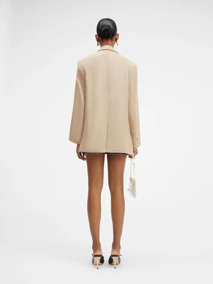 JACQUEMUS Coats and Jackets Square Jacket Beige 8211 Women