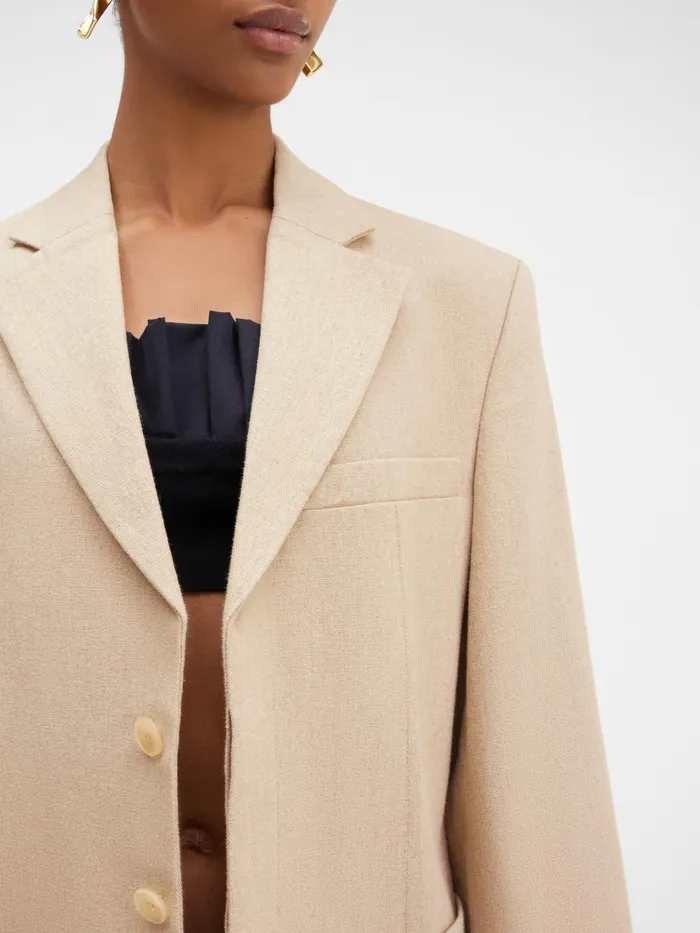 JACQUEMUS Coats and Jackets Square Jacket Beige 8211 Women