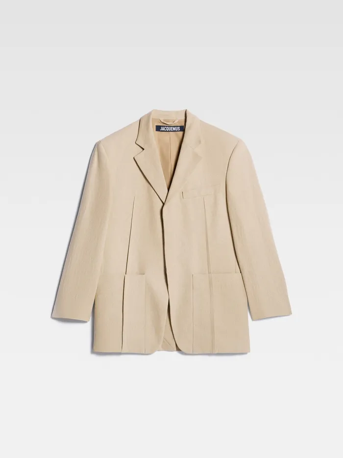 JACQUEMUS Coats and Jackets Square Jacket Beige 8211 Women