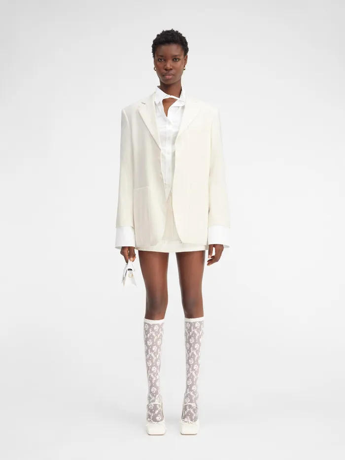 JACQUEMUS Coats and Jackets Square Jacket Offwhite 8211 Women