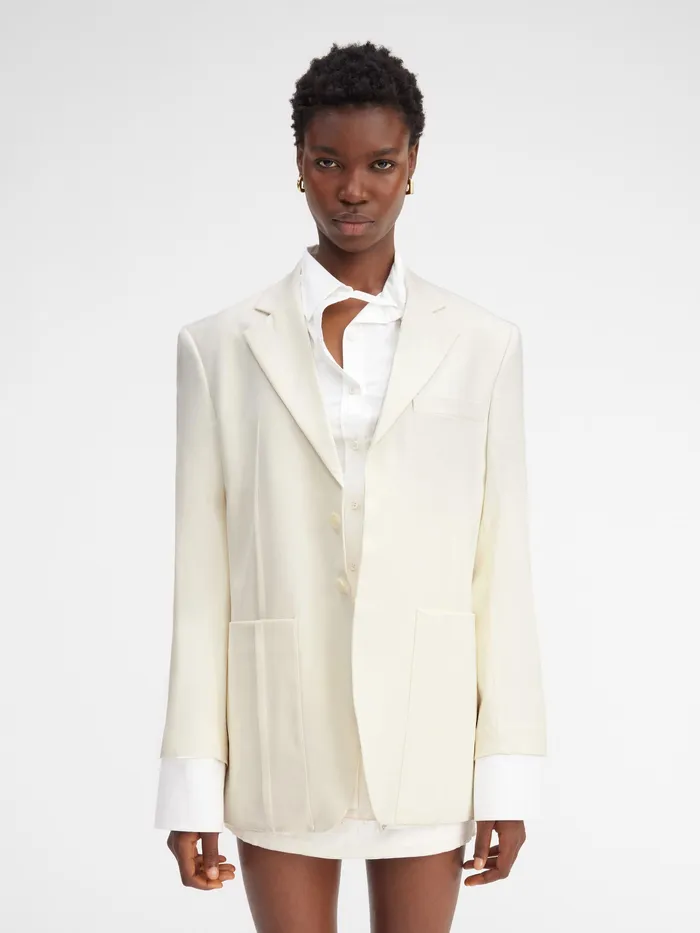 JACQUEMUS Coats and Jackets Square Jacket Offwhite 8211 Women