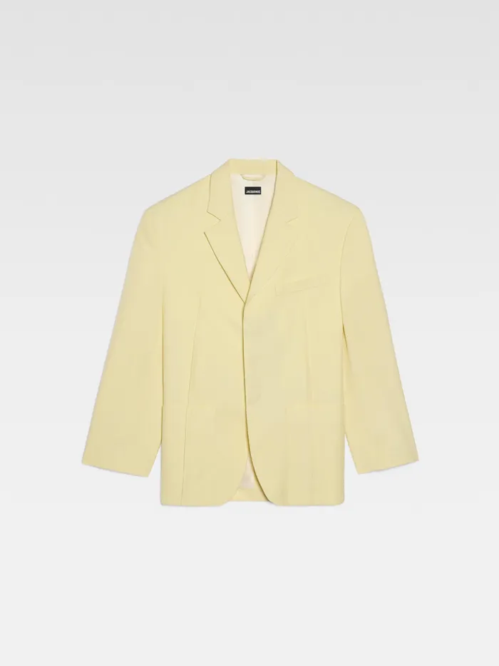JACQUEMUS Coats and Jackets Square Jacket Pale Yellow 8211 Women