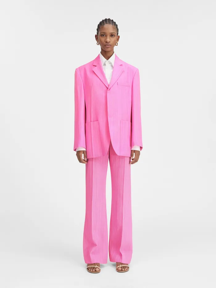 JACQUEMUS Coats and Jackets Square Jacket Pink 8211 Women