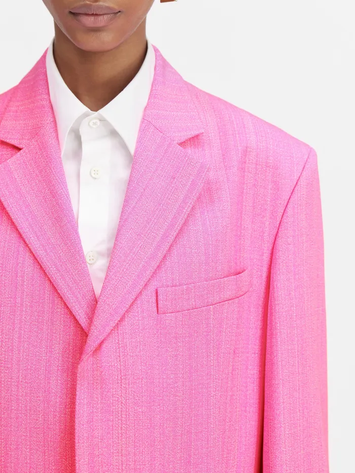 JACQUEMUS Coats and Jackets Square Jacket Pink 8211 Women