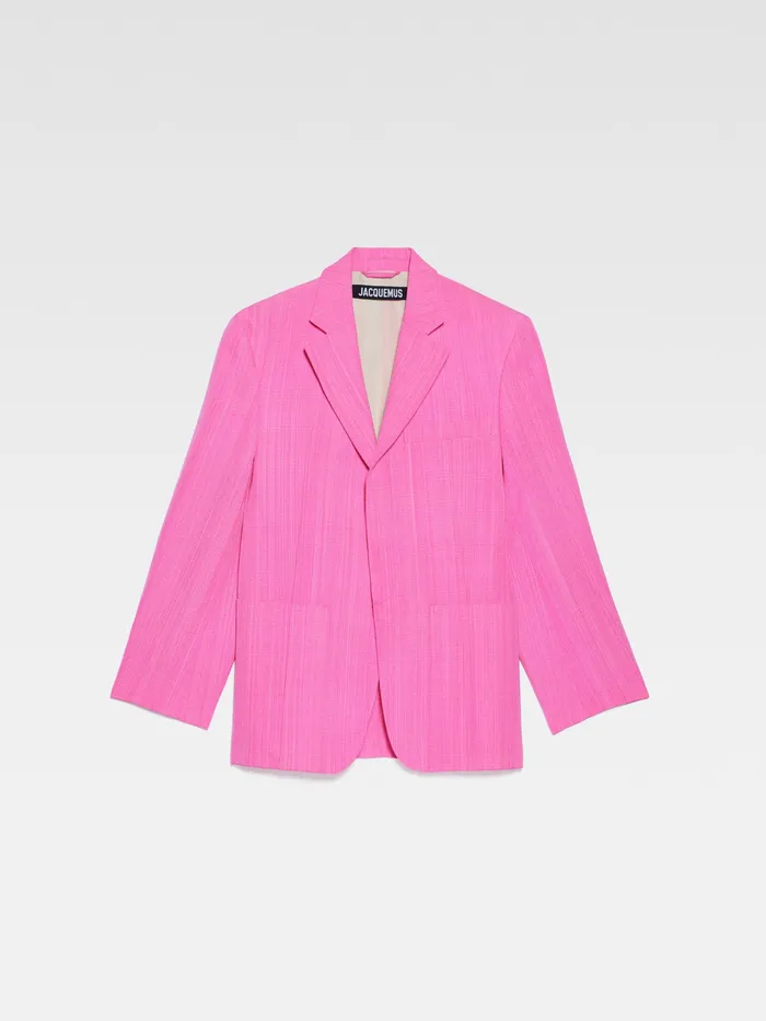 JACQUEMUS Coats and Jackets Square Jacket Pink 8211 Women