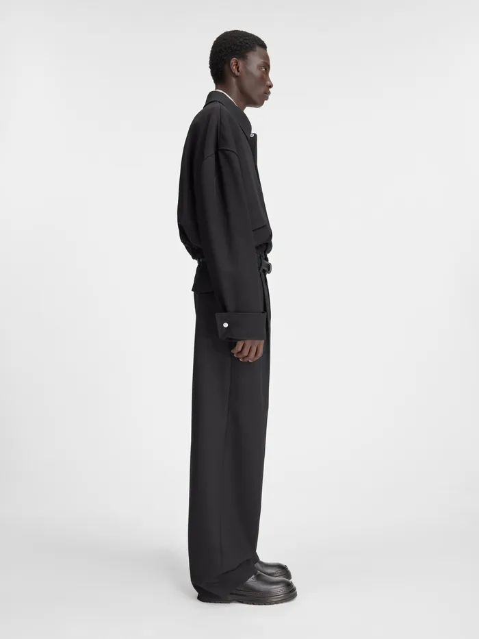 JACQUEMUS Coats and Jackets Trench Bomber Black 8211 Men