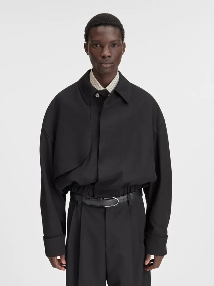JACQUEMUS Coats and Jackets Trench Bomber Black 8211 Men