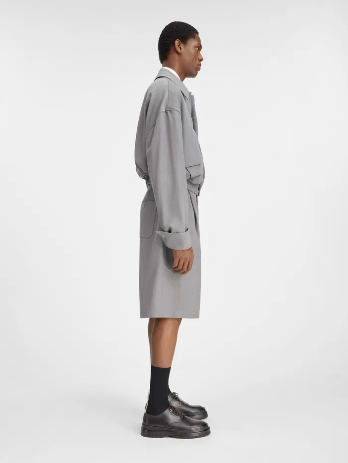 JACQUEMUS Coats and Jackets Trench Bomber Grey 8211 Men