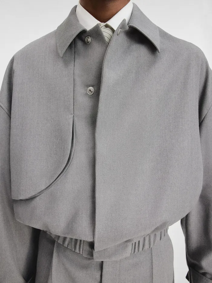 JACQUEMUS Coats and Jackets Trench Bomber Grey 8211 Men