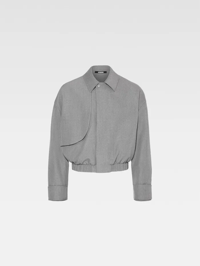 JACQUEMUS Coats and Jackets Trench Bomber Grey 8211 Men
