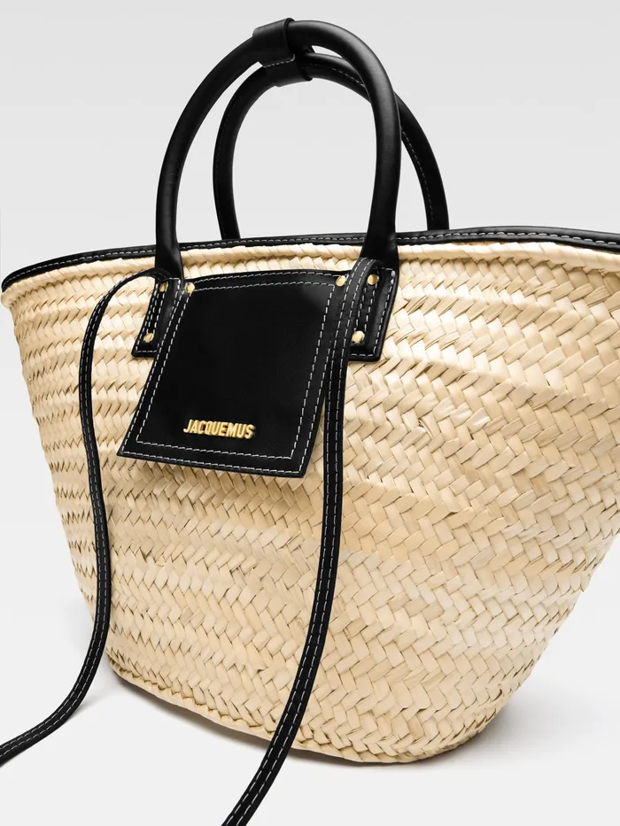 JACQUEMUS Crossbody and Handbags Beach Basket Bag Black 8211 Women