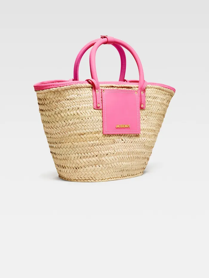 JACQUEMUS Crossbody and Handbags Beach Basket Bag Dark Pink 8211 Women