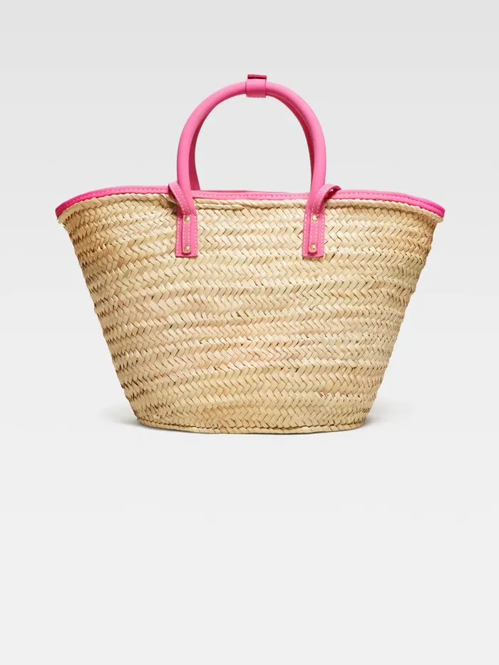 JACQUEMUS Crossbody and Handbags Beach Basket Bag Dark Pink 8211 Women