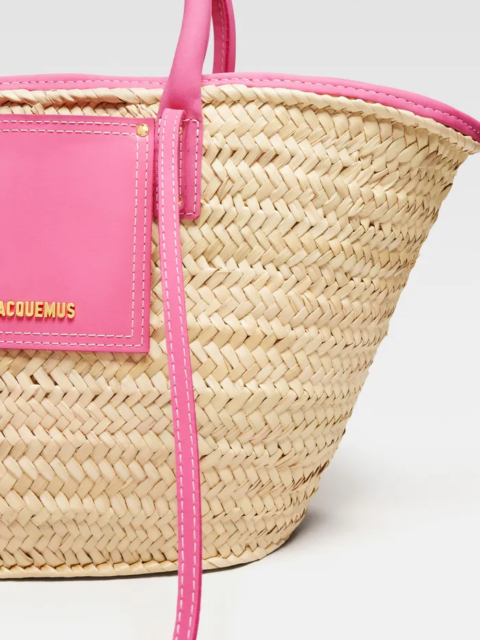 JACQUEMUS Crossbody and Handbags Beach Basket Bag Dark Pink 8211 Women