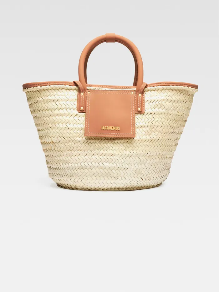 JACQUEMUS Crossbody and Handbags Beach Basket Bag Light Brown 8211 Women