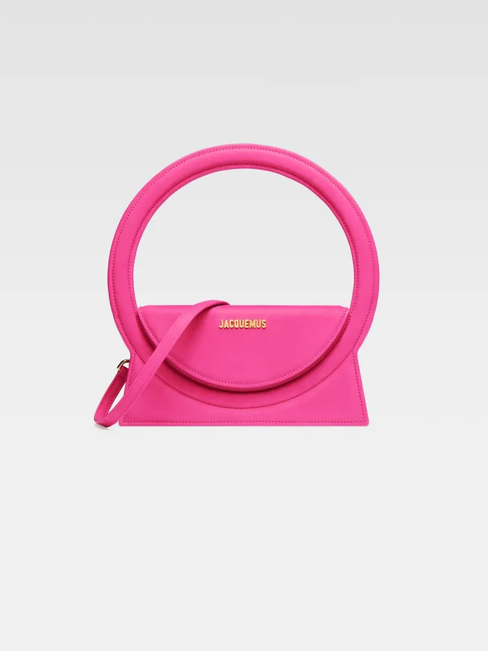 JACQUEMUS Crossbody and Handbags Circle Purse Dark Pink 8211 Women