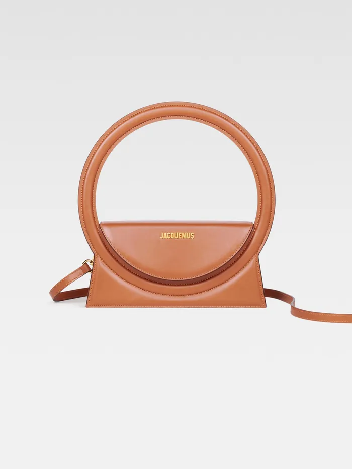 JACQUEMUS Crossbody and Handbags Circle Purse Light Brown 8211 Women