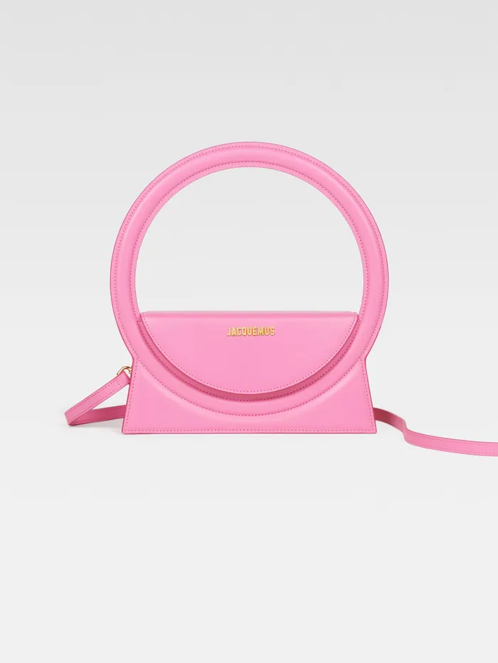 JACQUEMUS Crossbody and Handbags Circle Purse Pink 8211 Women