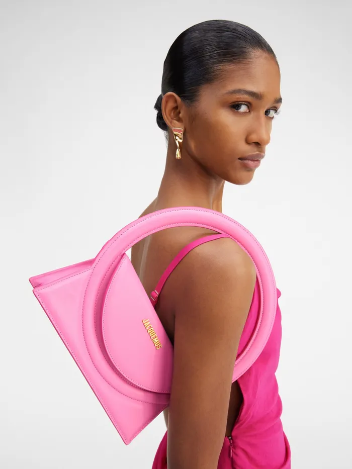 JACQUEMUS Crossbody and Handbags Circle Purse Pink 8211 Women
