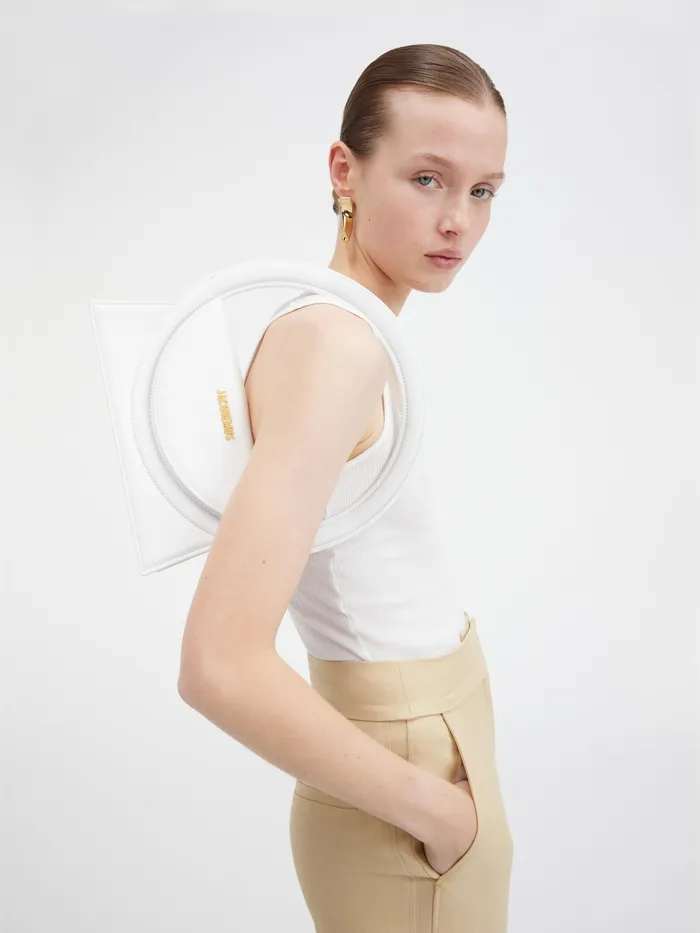 JACQUEMUS Crossbody and Handbags Circle Purse White 8211 Women