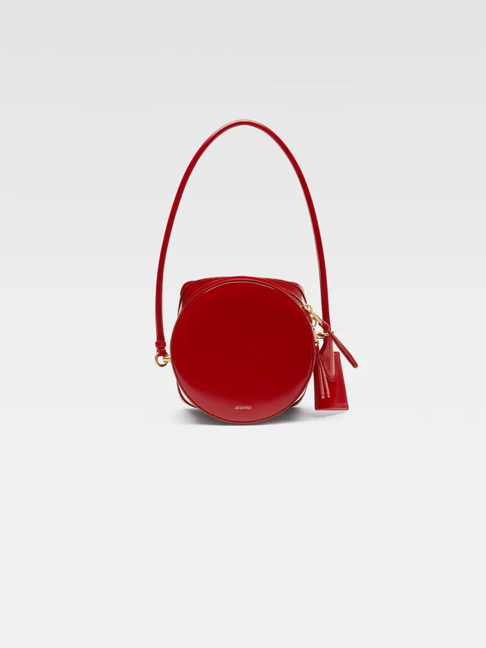 JACQUEMUS Crossbody and Handbags Circular Case Bag Dark Red 8211 Women