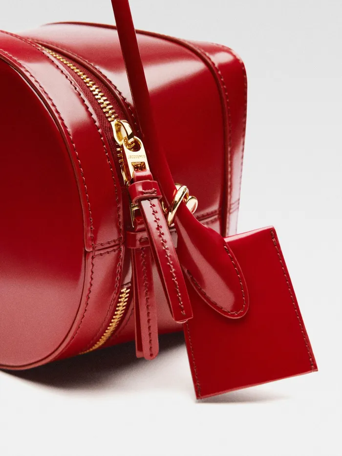 JACQUEMUS Crossbody and Handbags Circular Case Bag Dark Red 8211 Women