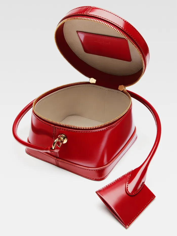 JACQUEMUS Crossbody and Handbags Circular Case Bag Dark Red 8211 Women