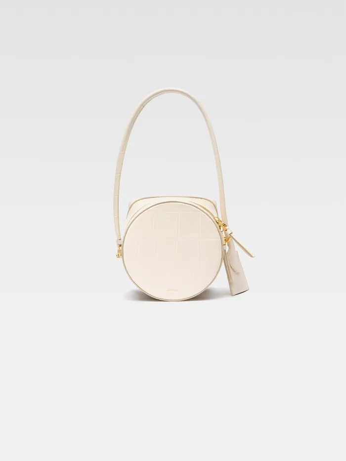 JACQUEMUS Crossbody and Handbags Circular Case Bag Light Ivory 8211 Women