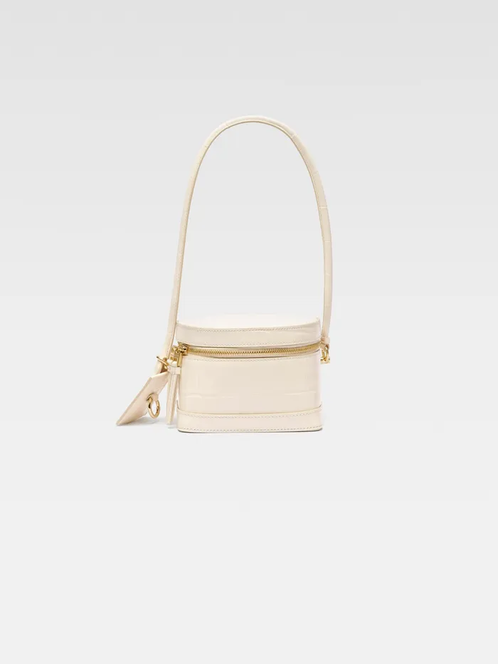 JACQUEMUS Crossbody and Handbags Circular Case Bag Light Ivory 8211 Women