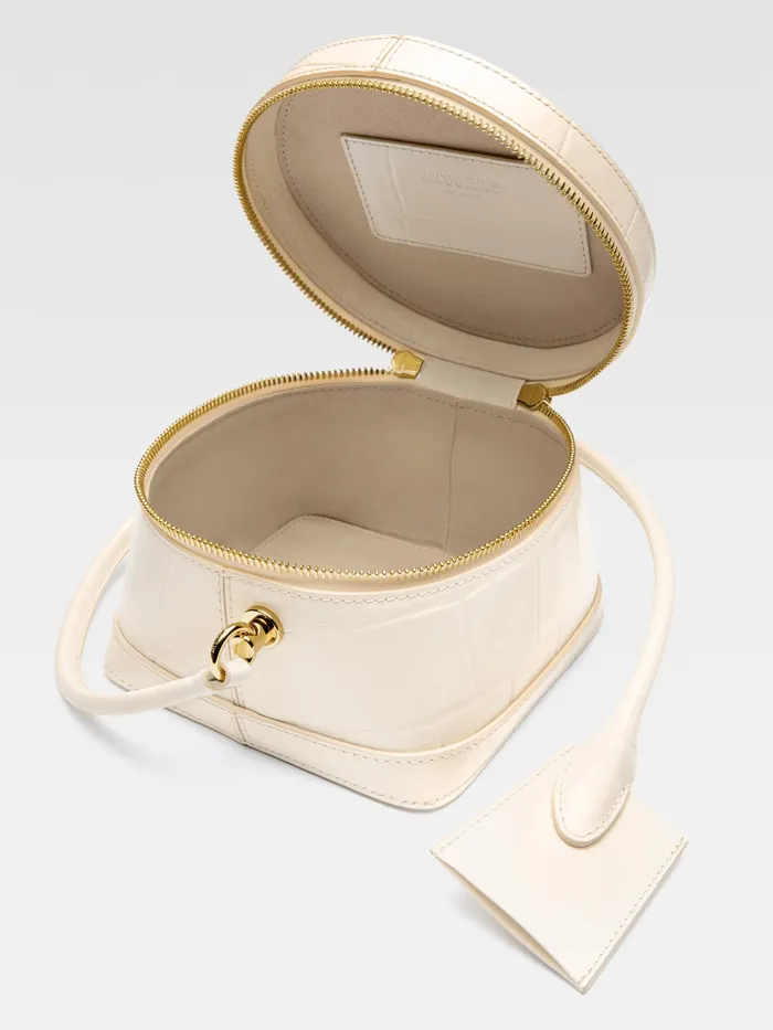 JACQUEMUS Crossbody and Handbags Circular Case Bag Light Ivory 8211 Women