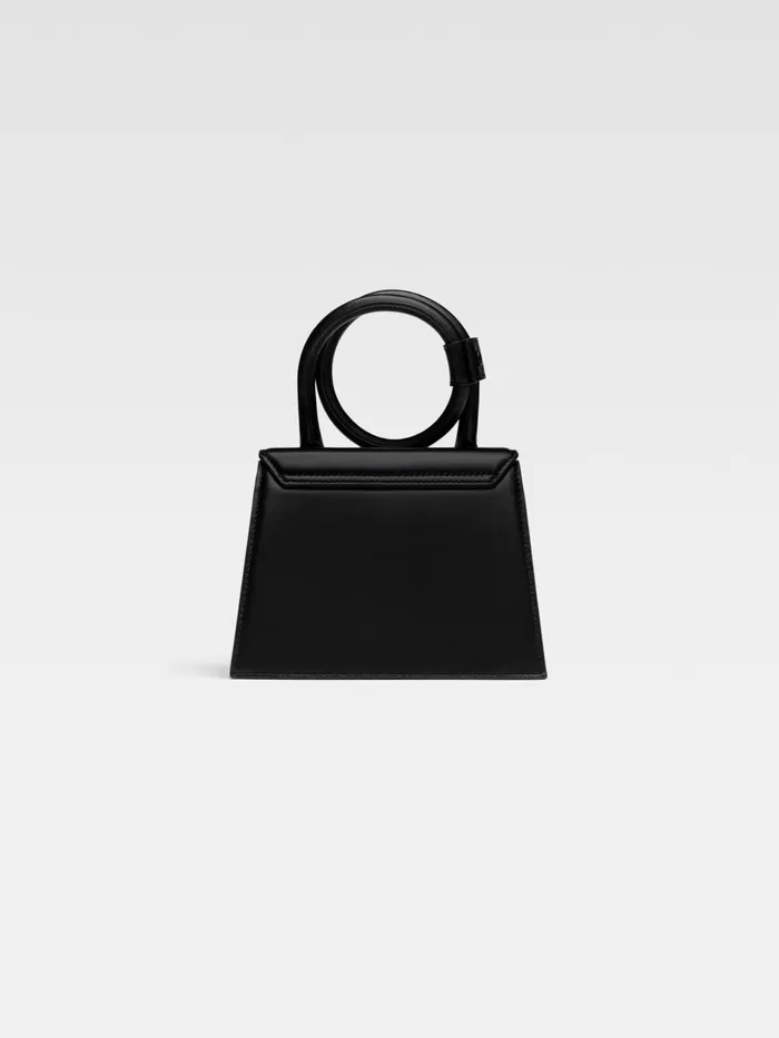 JACQUEMUS Crossbody and Handbags Coiled Leather Handbag Black 8211 Women