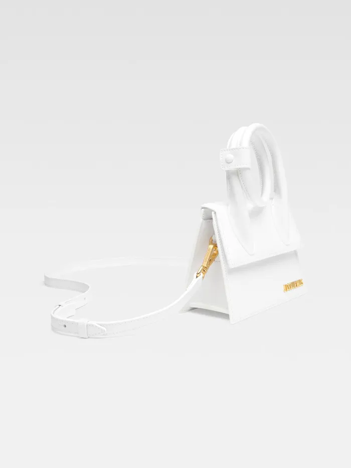 JACQUEMUS Crossbody and Handbags Coiled Leather Handbag White 8211 Women