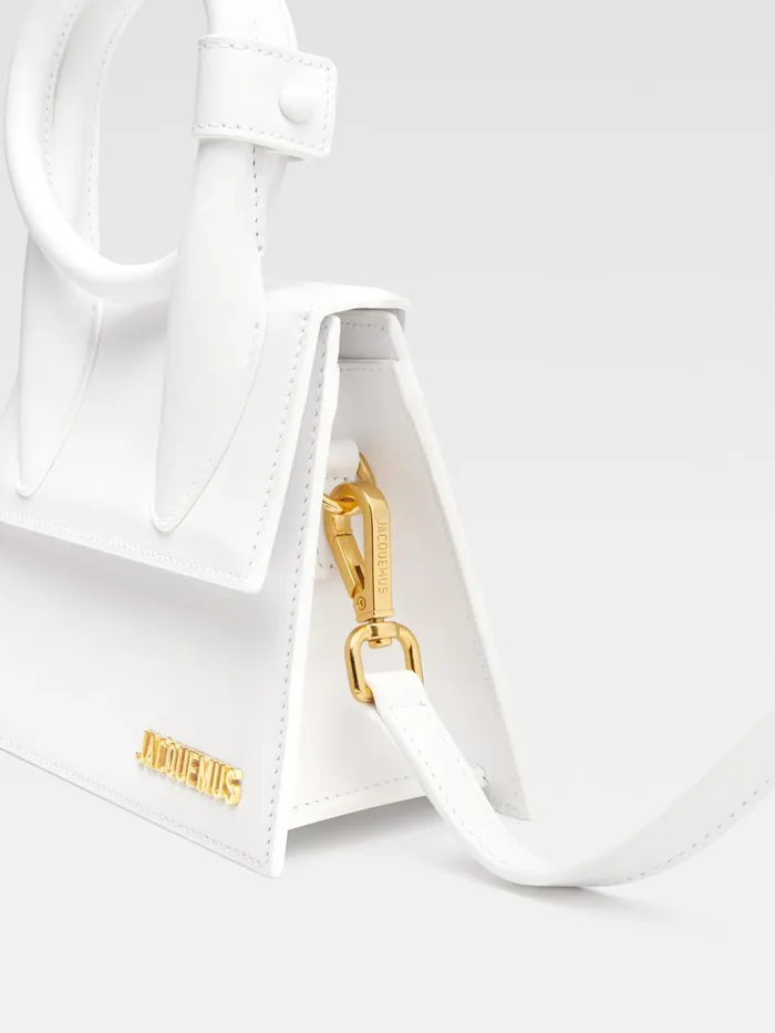 JACQUEMUS Crossbody and Handbags Coiled Leather Handbag White 8211 Women