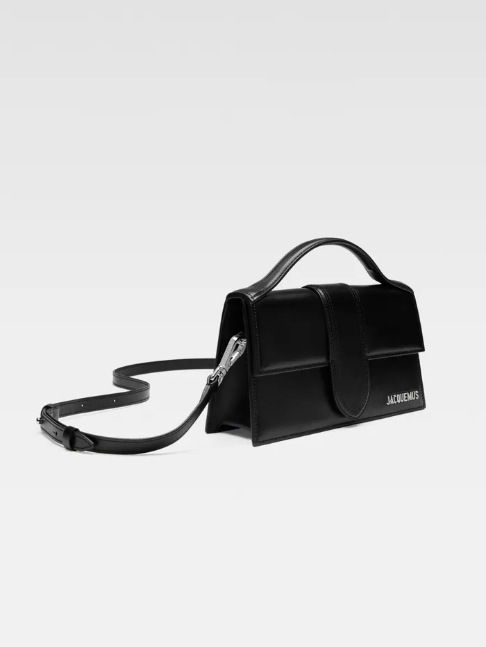 JACQUEMUS Crossbody and Handbags Crossbody Flap Bag Blacksilver 8211 Women