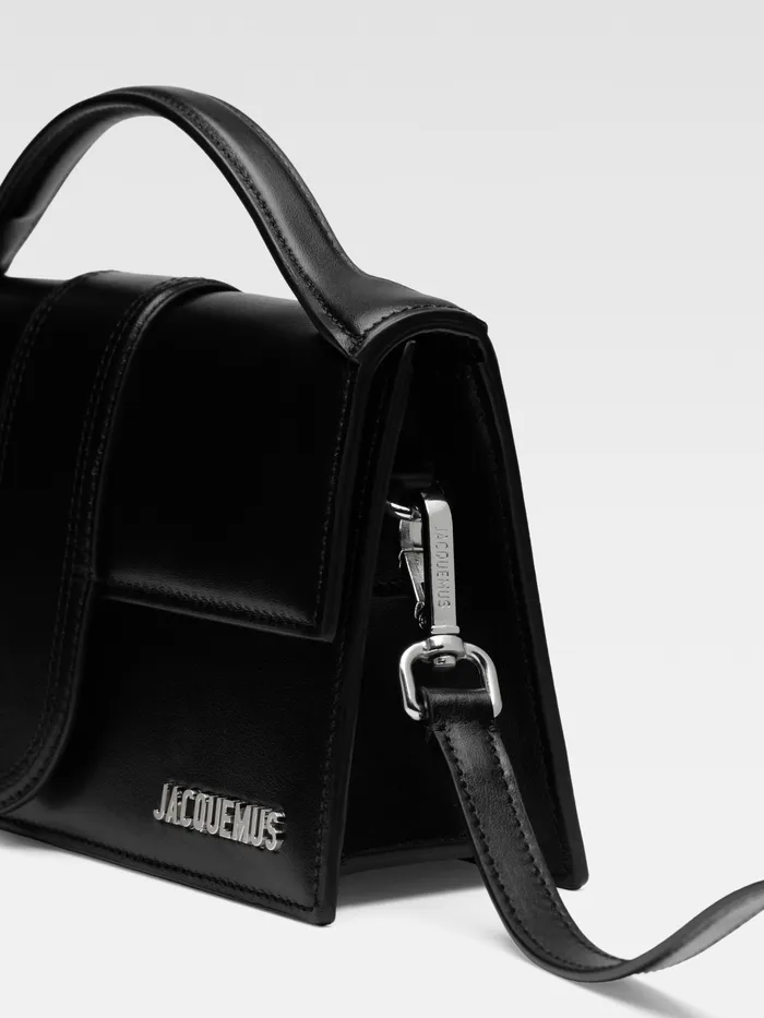JACQUEMUS Crossbody and Handbags Crossbody Flap Bag Blacksilver 8211 Women