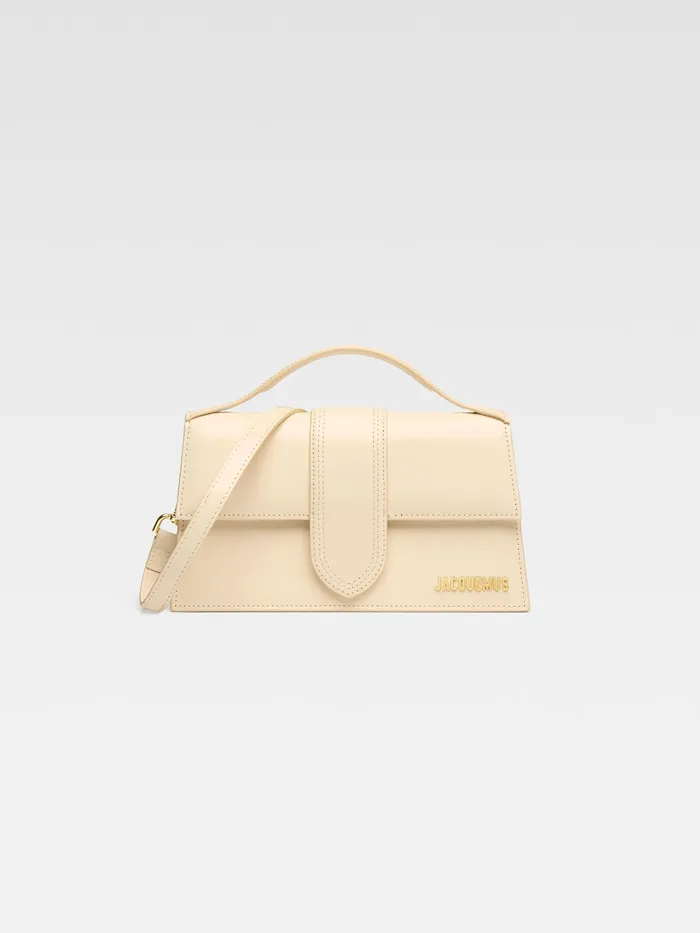 JACQUEMUS Crossbody and Handbags Crossbody Flap Bag Ivory 8211 Women