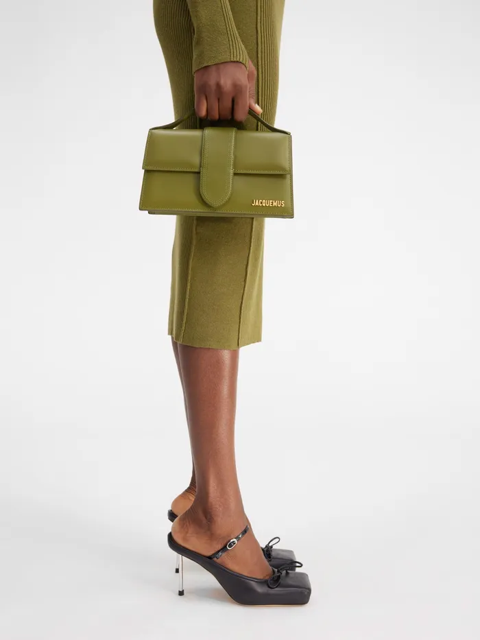 JACQUEMUS Crossbody and Handbags Crossbody Flap Bag Khaki 8211 Women