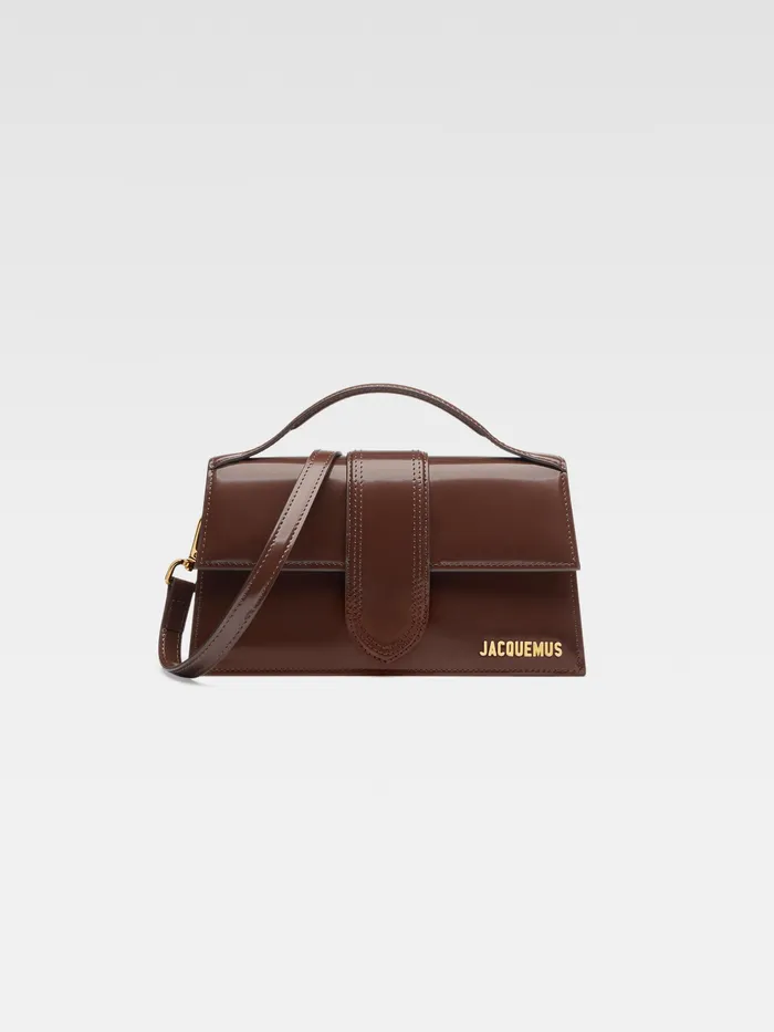 JACQUEMUS Crossbody and Handbags Crossbody Flap Bag Midnight Brown 8211 Women JACQUEMUS Crossbody and Handbags Crossbody Flap Bag Midnight Brown 8211 Women