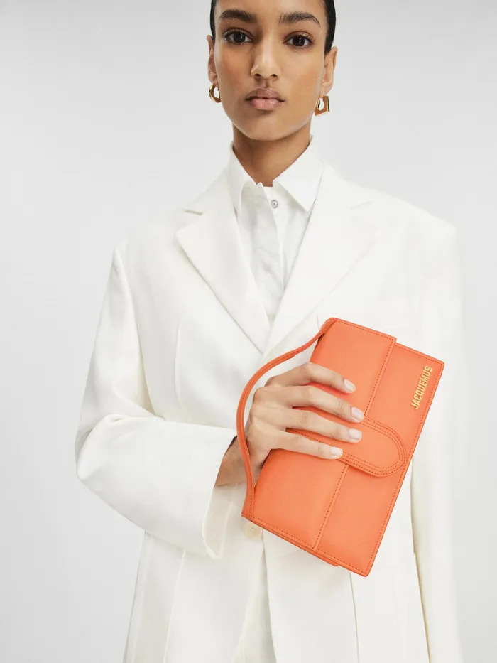 JACQUEMUS Crossbody and Handbags Crossbody Flap Bag Orange 8211 Women