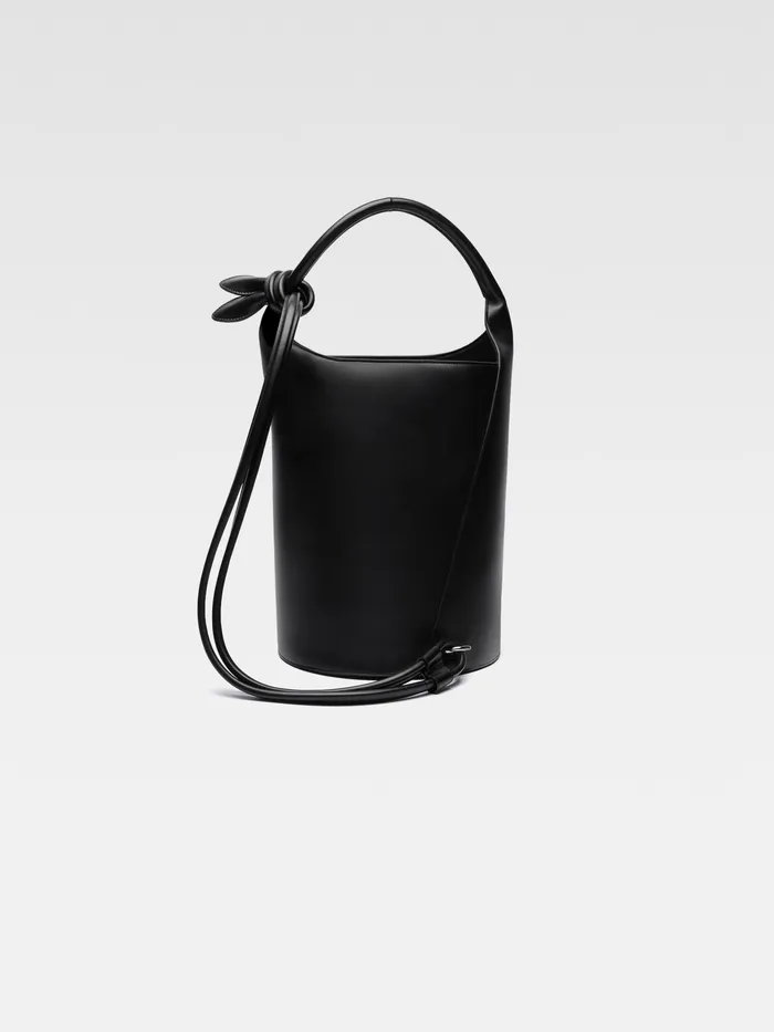 JACQUEMUS Crossbody and Handbags Knotted Bucket Bag Black 8211 Women