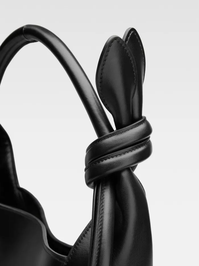 JACQUEMUS Crossbody and Handbags Knotted Bucket Bag Black 8211 Women
